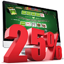 Poker Strategy - Playing 25%